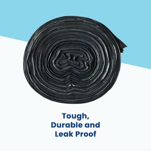 Image of Medium Garbage Bags | 180 Count | 19 inch x 21 inch| Medium-6 Rolls x 30 Bags | For Daily Kitchen Waste
