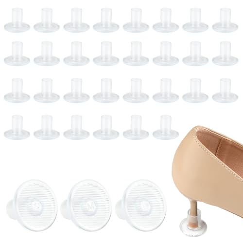 15 Pairs High Heel Protectors 3 Sizes OIHCAZ Clear Plastic Stiletto Heel Protectors Heel Caps for High Heels Non-Slip Heels Stoppers for Outdoor Grass Uneven Floor Weddings (S M L)