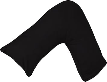Luxury V Shaped Pillow Nursing, Pregnency, Back Support Pillow - Orthopedic Maternity Extra Filled For Neck And Back Support With Cushion Black