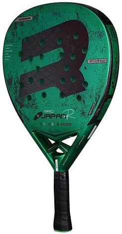 Royal Padel Japan Pro Green Padel Racket – Diamond Shape, High Balance, Soft Core Feel, 3D Rough Surface for Spin & Power – Advanced & Competitive Intermediate Players