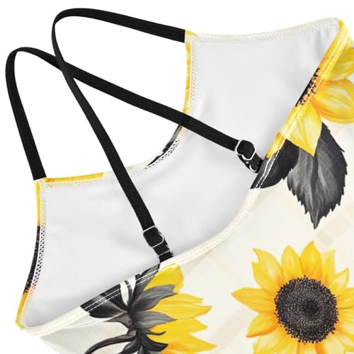 Sunflower Autumn Fall Girls One Piece Swimsuit Beach Swimwear 208593194