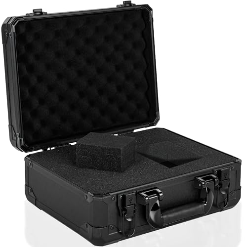 OUUTMEE 12.6 Inch Carrying Case With Customizable Pre-Diced Foam, Aluminum Case, Aluminum Alloy...