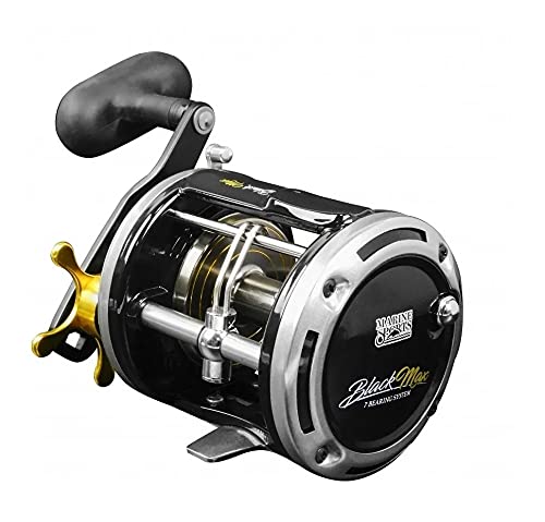 Carretilha Pesca Perfil Alto Black Max 20 Marine Sports