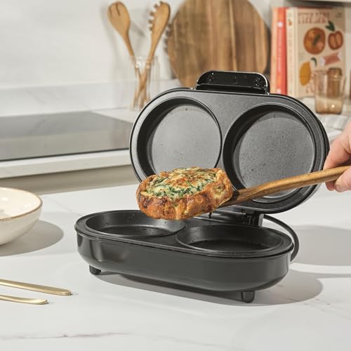 Salter XL Dual Omelette Maker – Non-Stick Deep Fill Cooking Plates, Double Egg Cooker, Makes 2 Omelettes, No Flipping Required, Cook With Little To No Oil, Fast Preheat, Easy Clean, 850W - Image 5