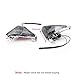 Areyourshop Front Turn Signals For Lens for Kawasaki ZX14R 2006-2010, ZX10R 2006-2007, ZX636/ZX6R 2005-2010, Ninja 650F 2006-2008, Concours 2008-2010 (Smoke)