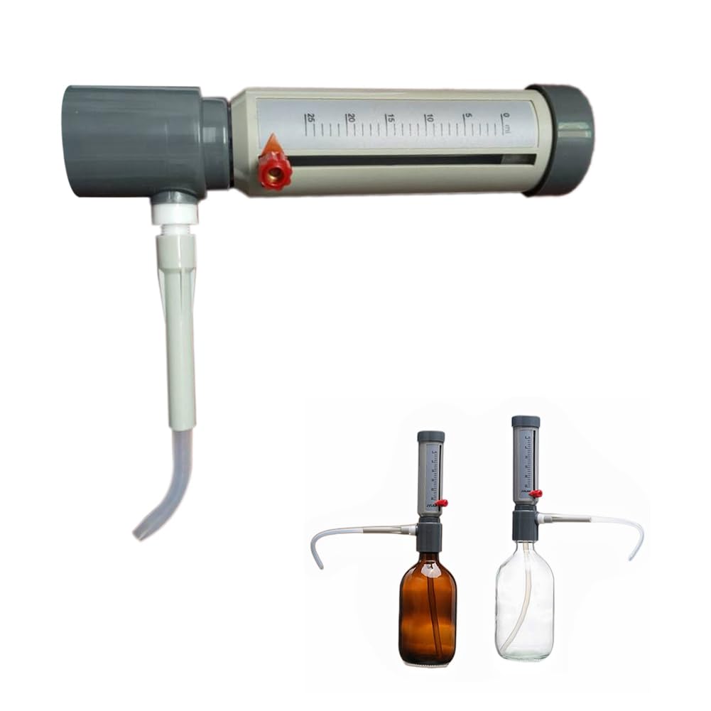 Dispenser Semi-Automatico per Flaconi da Laboratorio 5-25 Ml Regolabile