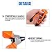 Glarks 4pcs 7-Inch Snap Ring Pliers Set Heavy Duty Internal/External Circlip Pliers Kit with Straight/Bent Jaw for Ring Remover Retaining, with Leather Bag