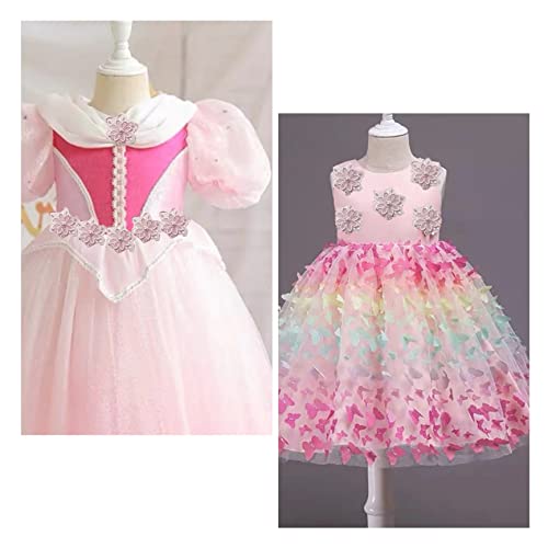 Pink Flower Lace Trim Ribbon,Embroidered Sewing Lace For Wedding Applique, Diy Sewing Crafts -3Yards (1#) #TOP3