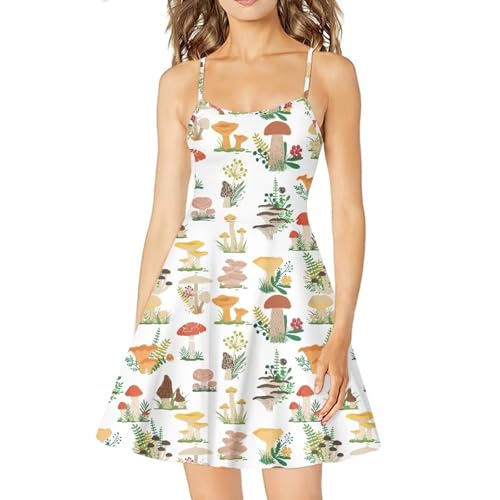 Image of Coloranimal Women's Summer Sleeveless Casual Swing Dresses with Loose Fit Beach Sundress