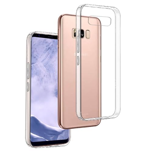 REY Cover in Gel TPU Trasparente per Samsung Galaxy S8 Plus, Ultra Sottile 0,33 mm, Morbido Flessibile, Custodia Silicone