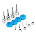 NLLeZ 1set Voiture Mise à Niveau Pièces de Rechange de Roues Set d'essieu 12mm Hex Plongée Hub Tour 1/10 sur la Route pour WLToys 1/18 A959 A969 A979 A959B A969-B RC (Couleur : Blue)