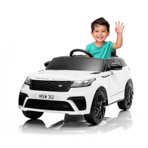 ATAA Land Rover Range Rover Velar 12V - Blanc - Voiture électrique pour Enfants avec télécommande pour Parents et Batterie 12v