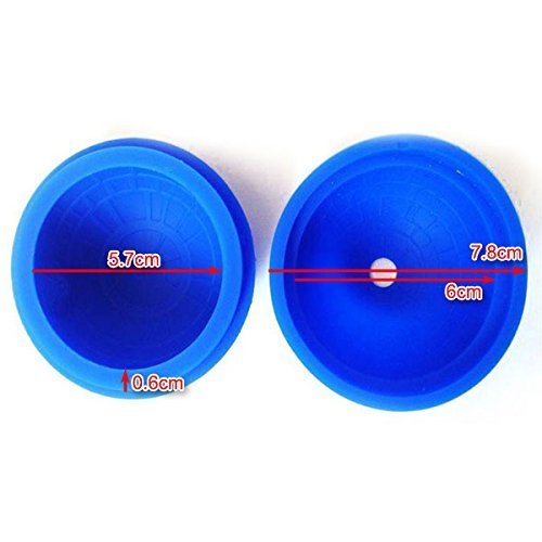 Cherion 2 Pcs Silicone Mold Ice Cube Tray, Ice Ball Mold For Star Wars Lovers Or Christmas Party Theme #TOP2