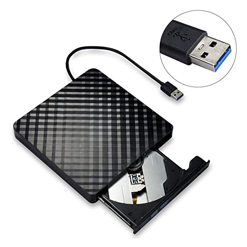 Lectora y grabadora DVD USB 3.0 externa blanca miniatura 2