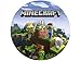 Tortenaufleger Minecraft, rund 20cm Fondantpapier PREMIUM