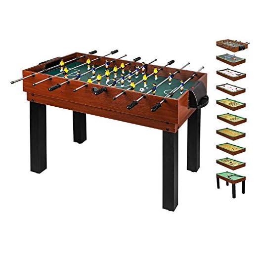 Royal Gardineer Regenschutz: Gewebe-Abdeckplane für Gartenbänke, 160 x 80 x 78 cm, 110 g/m² (Abdeckplane Bank) 2 1PLUS umfangreicher Multifunktionsspieltisch Tischkicker-Multifunktionstisch (10 in 1) für die ganze Familie