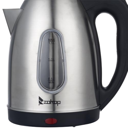 Hervidor eléctrico de acero inoxidable 1.5L 120V 1200W miniatura 7