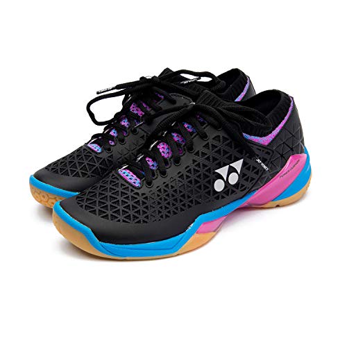 YONEX Eclipsion Z Women Badminton Shoe, Black/Pink/Blue (9.5)