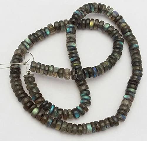 Perles labradorite naturelle heishi 6 mm pour création de collier