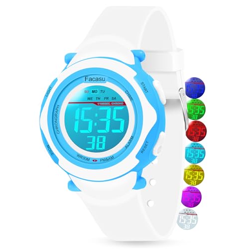 Image of Kids Digital Watch for Girls Boys,Children's Waterproof Colorful Light UP Outdoor Sport Watch with Stopwatch Alarm-Kids Gifts for Girls Boys