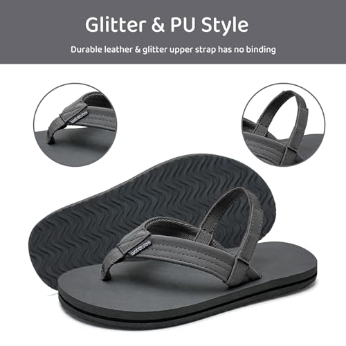 WateLves Toddler Flip Flops Girls Boys Sandals Shoes Kids Slip on Summer Sandals for Bath Shower Beach Pool (Toddler/Little Kid/Big Kid)4