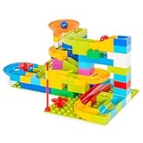 Best Choice Products 97-Piece Marble Maze Run Racetrack Puzzle Construction Game Set STEM Toy w/ 4 Balls