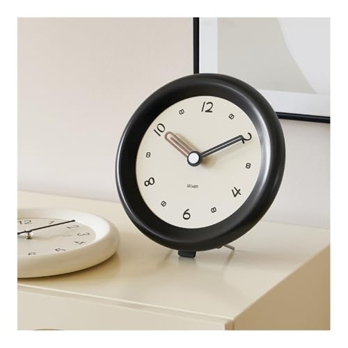 Reloj de mesa elegante crema para eliminar el desorden visual en tu cuarto 7