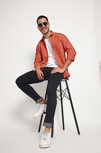 Image of SWADESI STUFF Ragular Fit Full Sleev Solid Casual Regular Fit Shirt For Men