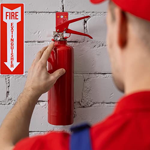 Image of TaoBary Fire Extinguisher Bracket and Sign Sticker, Wall Mount Bracket for Big and Small Fire Extinguishers, Indoors and Outdoors(6 Pack,20 lb)
