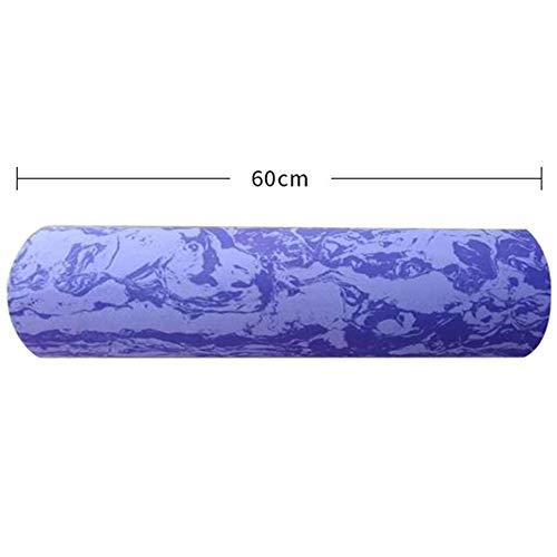 Fitness Foam Rollers 45/60CM Iridescent Cloud Yoga Foam Roller Pilates Block Floating Roller Fitness Body Massage Roller For Deep Tissue Massage Yoga Pilates Roller (Color : Purpie 60cm)