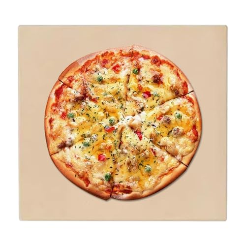 demaxiyad Piedra para pizza, bandeja de barbacoa para el hogar, piedra de pizza resistente al calor para interiores, exteriores, cocinar, hornear, pan, restaurante, camping, barbacoa, cocina, horno
