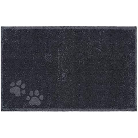 Hanse Home Pets Napfunterlage - Fressnapfunterlage für Hund Hundedecke Wasserdicht Pflegeleicht rutschfest Pfoten-Design für Indoor und Outdoor Unterlage Cover