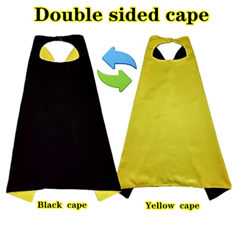 Aicoc Capes And Masks For Kids Double Side Dress Up Costumes Christmas Halloween Cosplay Gift For Boys Girls #TOP1