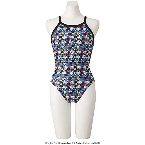 MIZUNO(ミズノ) 競泳水着 トレーニング用 エクサースーツ N2MA0980 ジュニア ガールズ カラー:ブラック サイズ:140 どらえもん ドラえもんのサムネイル