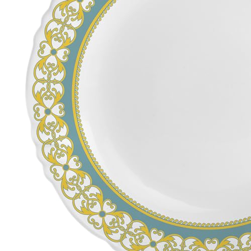 Image of CELLO Morris Imperial Plus Series Opalware Dinner Set of 33 Pieces For Family of 6 | Bone-Ash Free & Leadfree Opal Glass Microwave & Dishwasher Safe Crockery Plates & Bowls Set For Daily Use & Gifting
