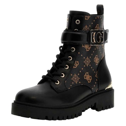 Bottines Guess ORANDA2 bottes lacets et zip pour femme look rock