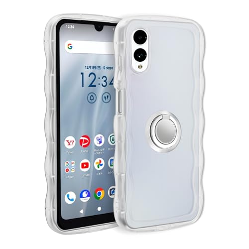 Casesmo Arrow We2 �p �P�[�X ���킢�� �����O�t�� F-52E | FCG02 �p �J�o�[ �N���A�؍� TPU �E�F�[�u ������� ���� �l�C �V���v�� ����~�� ���^ �y�ʃ����Y�ی� �X�g���b�v�z�[���t�� �V���R���o���p�[ Arrow