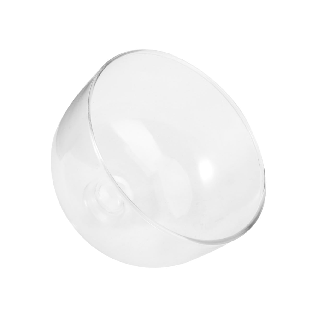 Ipetboom Copertura per Torta in Vetro Trasparente 13 Cm Copertura per Cupcake Maniglia a Cupola per Torte e Insalate Facile da Trasportare