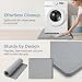 Fridge Silicone Mat, 50×50cm Washing Machine Drip Tray(Gray)