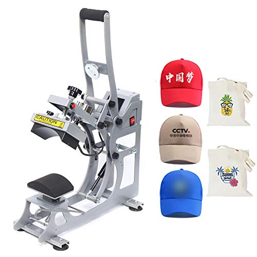 Prensa de transferencia térmica semi-automática para gorras 110V miniatura 3