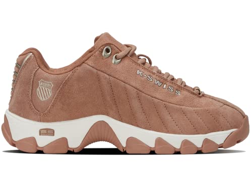 K-Swiss Women's ST329 CMF Suede Sneaker, Cork/Champagne/Snow White,9.5 M - Thumbnail 2