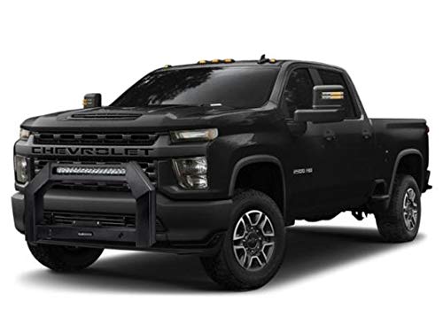 Image of Black Horse Armour Bull Bar No Skid Plate Matte Black Compatible with 20-26 GMC Sierra 3500 HD|2500 HD|2020-2026 Chevrolet Silverado 3500 HD|2500 HD-AB-GM27-NL