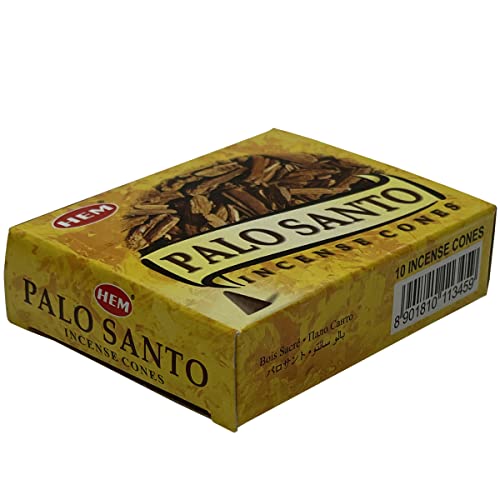 Palo Santo Incense Cones And Burner Holder Bundle From Hem Incense Trumiri For Smudging And Aroma - Pack Of 6 (Approx 60 Cones) #TOP5