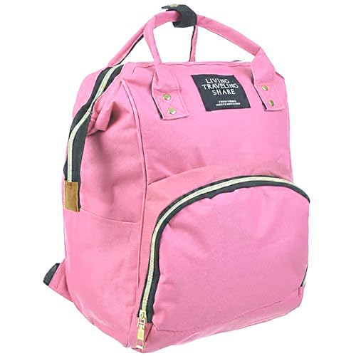 Image of BellaStella Baby Diaper Bag Multiple Pockets Polyester Insulated Travel Backpack Adjustable Padded Shoulder Strap Pack of 1 Pc (Style-3)
