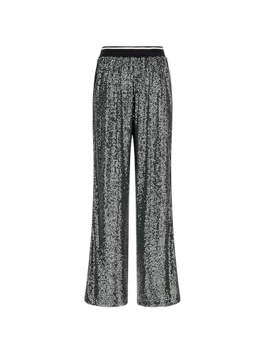 GUESS Women's Mini Sequins Straight Long Pants4