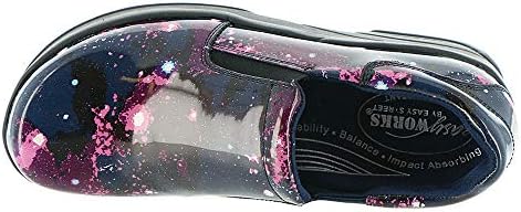 Easy Works by Easy Street womens Appreciate Clog, Purple Celestrial Patent Leather, 8.5 Wide US | Image 1