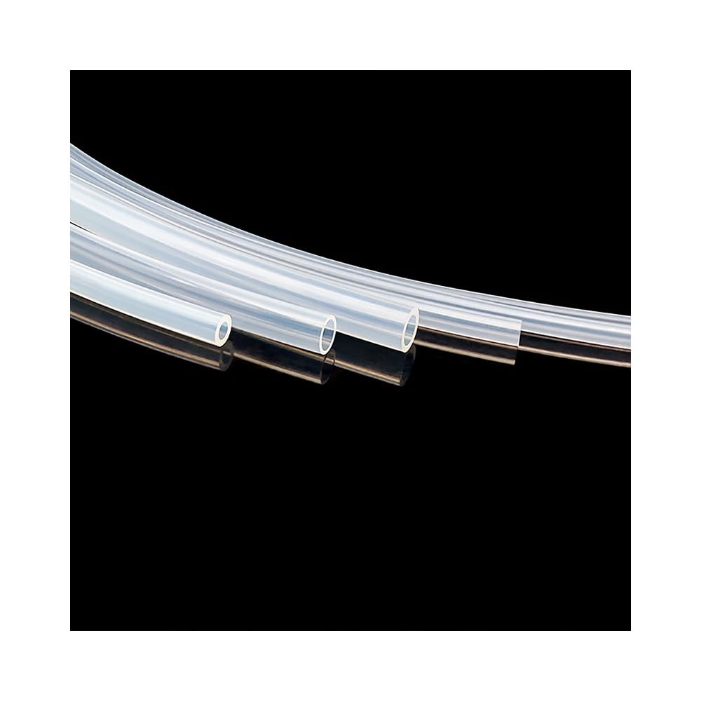 Transparent PTFE Tubing, Non-Stick Teflon Hose, Chemical Resistant, High Temp(ID8 x OD10mm)