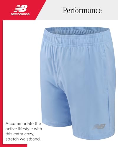 Image of New Balance Boys Short Set - 2 Piece Short Sleeve Collared Golf Boys Polo Shirt & Athletic Shorts for Outdoor Activities