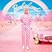 Barbie The Movie Ken Collectible Doll, Ryan Gosling as Ken Wearing Pink Jumpsuit with “B” Detail with White Sneakers and Multicolor Roller Skates