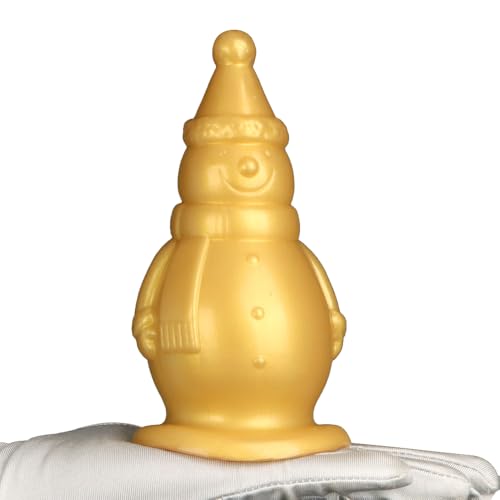 Seckoe XXL Gold Analplug für Männer – Premium Analdehner und Analdildos, Riesen Dildo mit Saugnapf, Fisting und Silikon Buttplug für aufregende Analspielzeuge